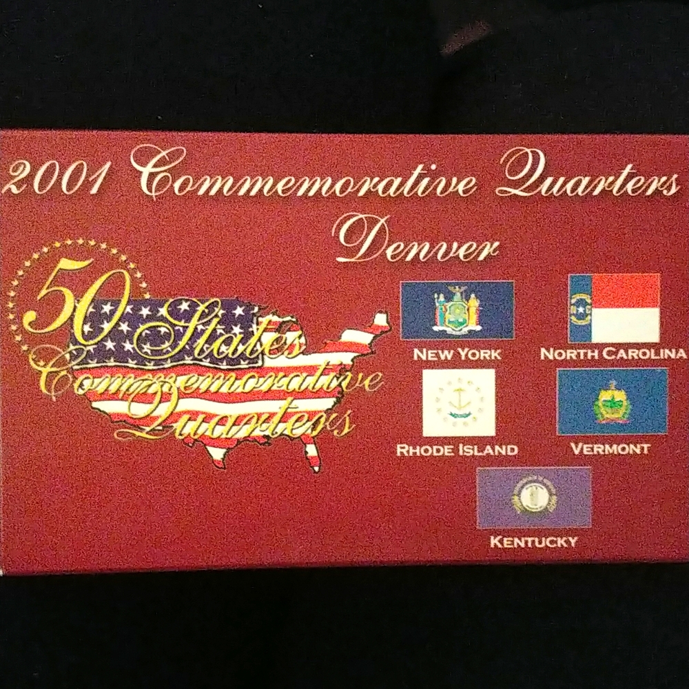 50 States Mint Collectibles  2001 Commemorative Quarters (Denver Set)